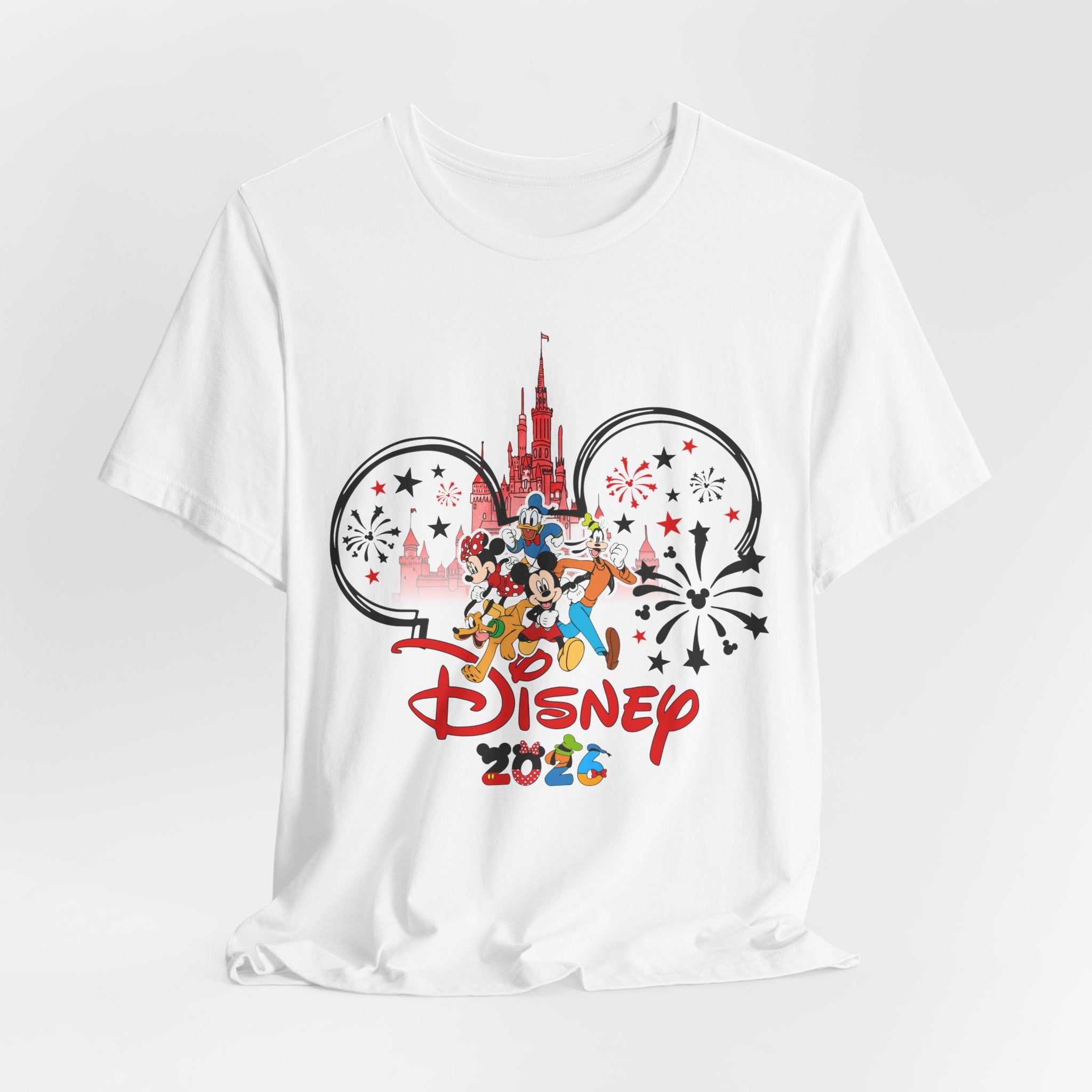 Disney Character Castle 2026 T-Shirt | Mickey Minnie Donald Tee