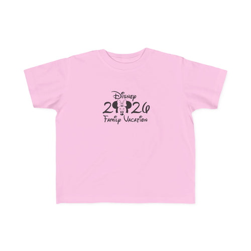 2026 Family Vacation Toddler Tee | Mickey Silhouette