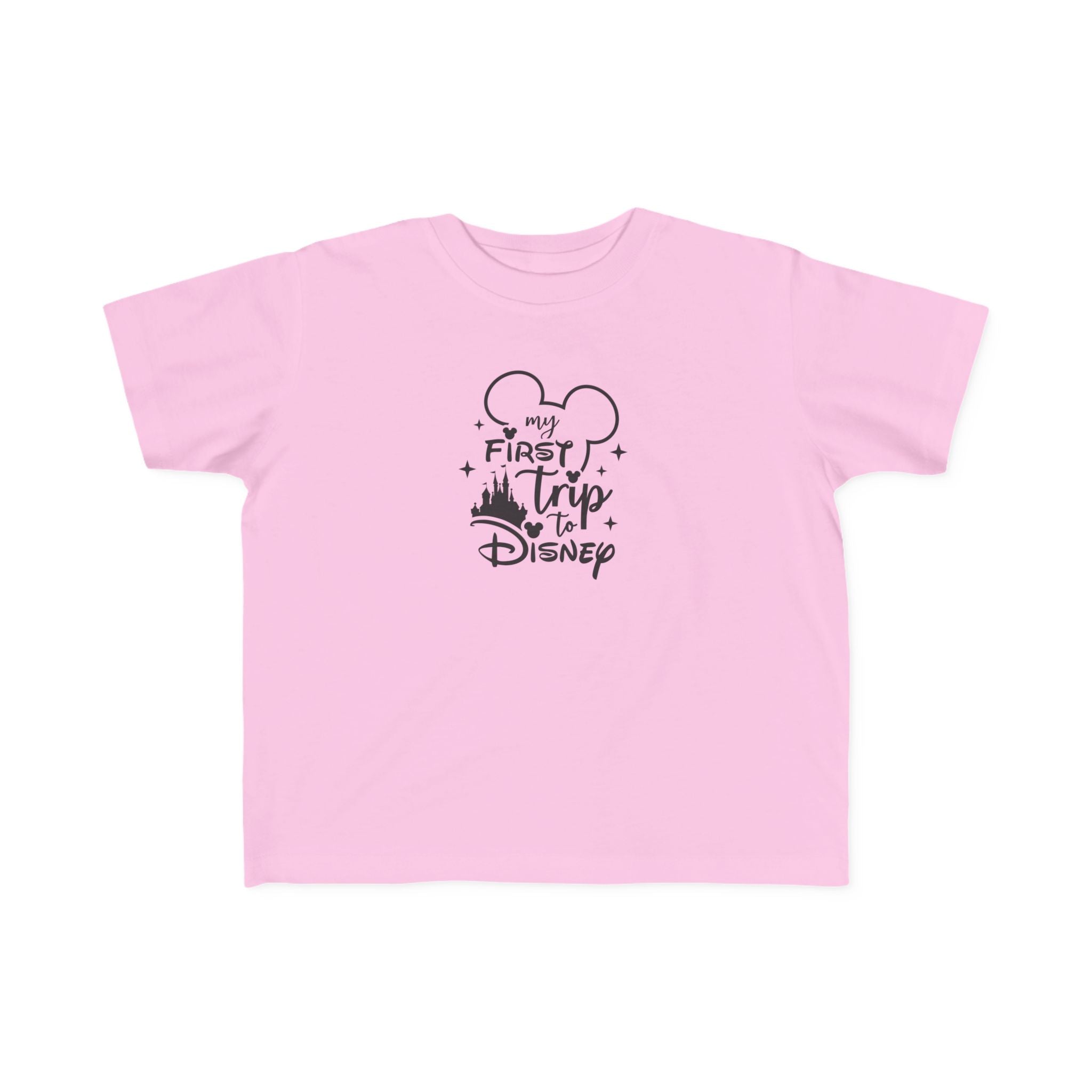 My First Trip to Disney Toddler Tee | Mickey Ear Silhouette, Castle Graphic