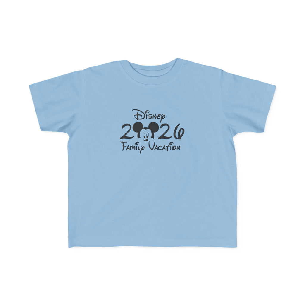 2026 Mickey Mouse Family Vacation Toddler Tee