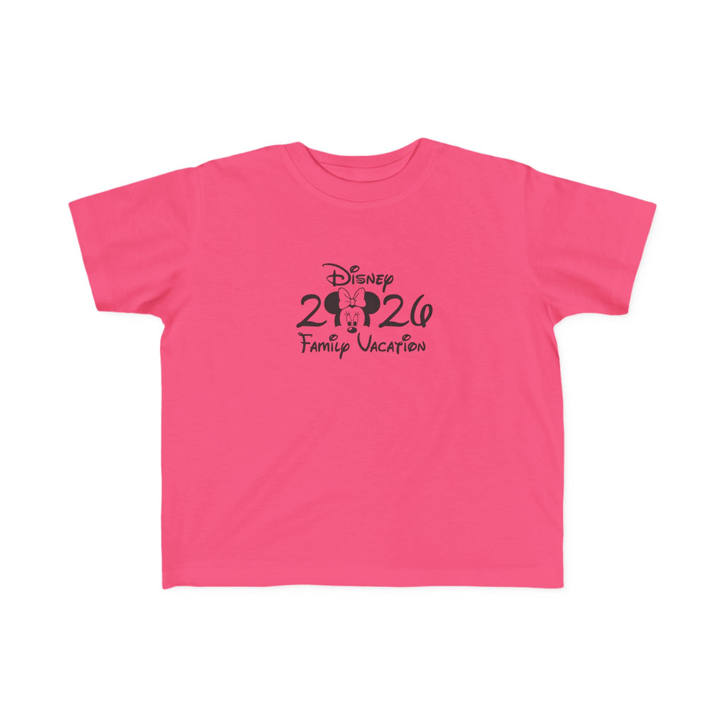 2026 Family Vacation Toddler Tee | Mickey Silhouette