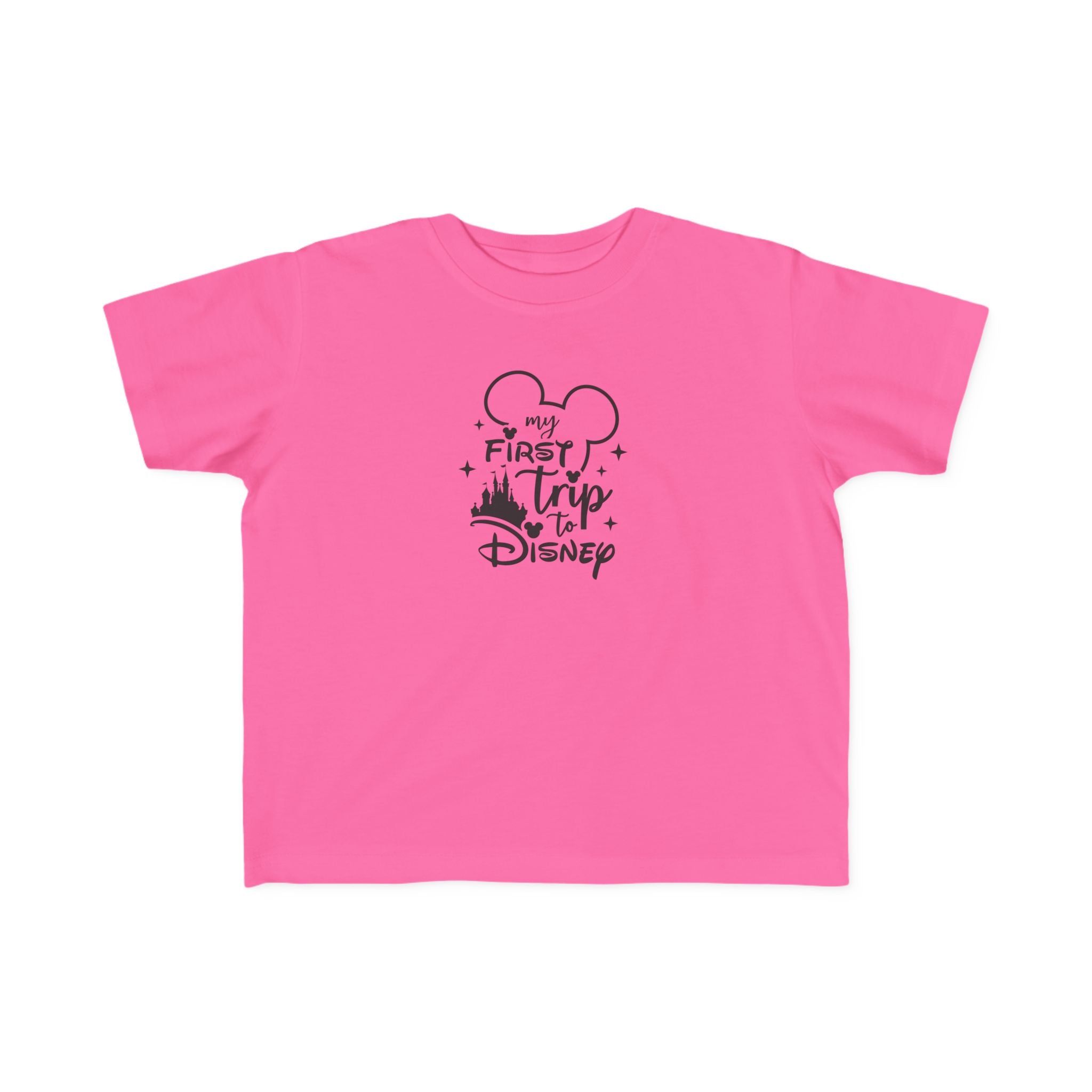 My First Trip to Disney Toddler Tee | Mickey Ear Silhouette, Castle Graphic
