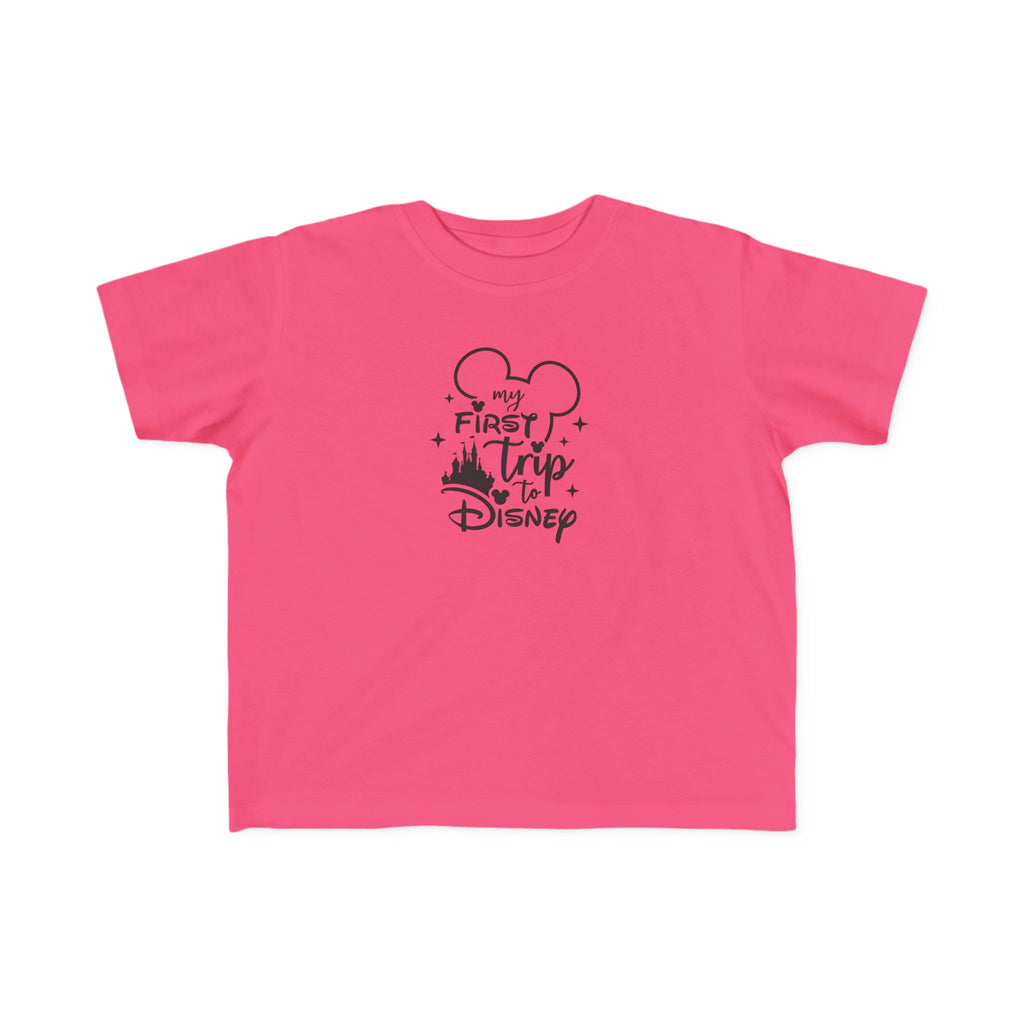 My First Trip to Disney Toddler Tee | Mickey Ear Silhouette, Castle Graphic