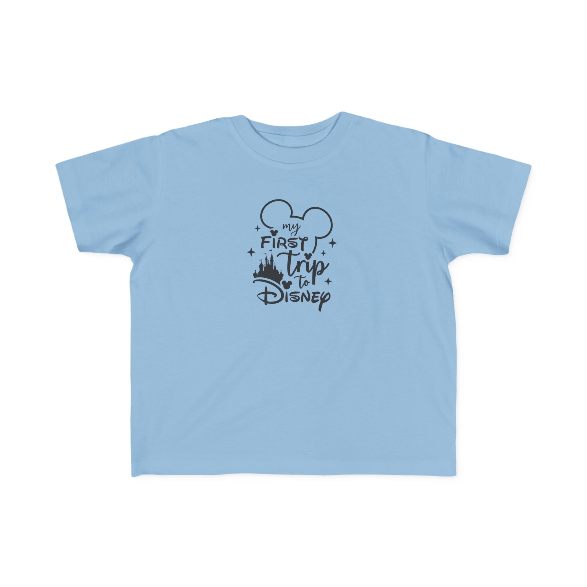 My First Trip to Disney Toddler Tee | Mickey Ear Silhouette, Castle Graphic